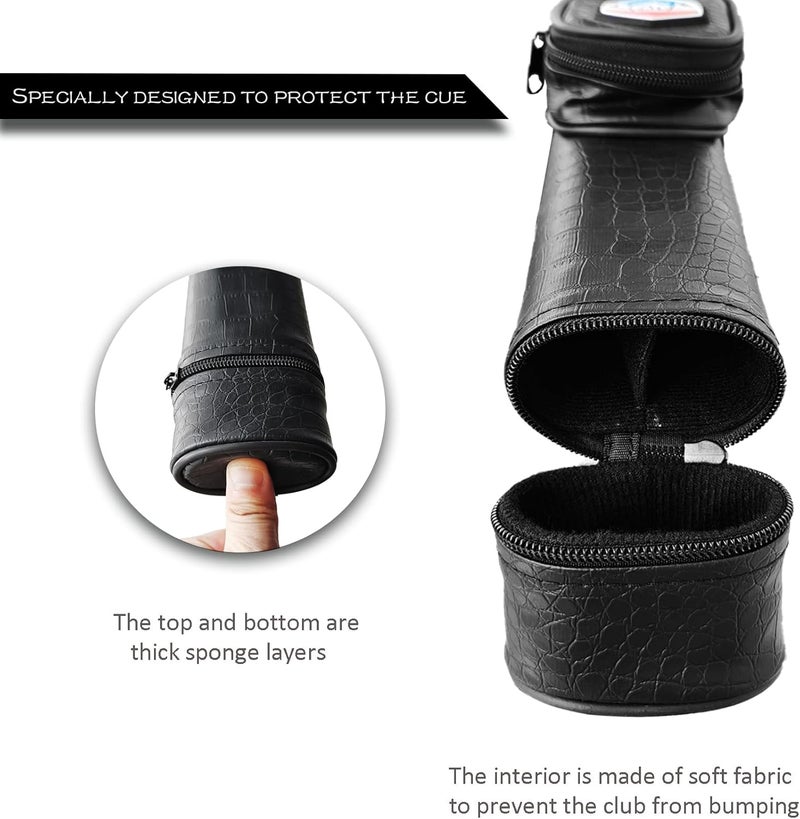 TalveX 1x1 Hard cue case Pool Cue Billiard Stick Carrying Case(Holds 1 Butt/1 Shaft) - Image 5